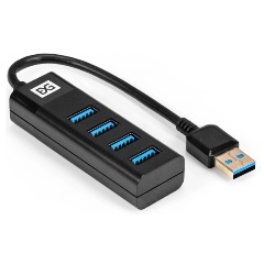 Изображение товара Разветвитель USB 3.0 ExeGate DUB-4TP 4порта, черный
