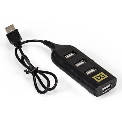 Изображение товара Разветвитель USB ExeGate DUB-42 USB 2.0 на 4 порта черный