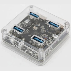 Изображение товара Разветвитель USB Orico MH4U-U3 (прозрачный), ORICO-MH4U-U3-10-CR-BP