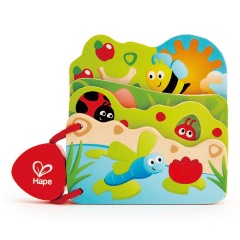 Изображение товара Детская деревянная книга Развивающая для малышей от 1 года HAPE E0043_HP