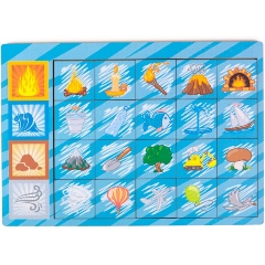 Изображение товара Развивающая игрушка PAREMO PE720-17 Вкладыш Логические цепочки стихии