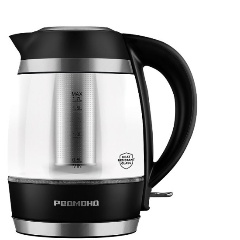 Изображение товара Чайник Редмонд KG227 черный термостойкое стекло автоматическое отключение