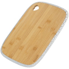 Изображение товара Доска Regent Inox Linea Bamboo разделочная прямоугольная, окантовка белая с чёрным, 35.5х25х1,2 см (93-BM-8-01.1)