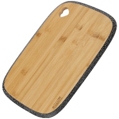 Изображение товара Доска Regent Inox Linea Bamboo разделочная прямоугольная, окантовка чёрная с белым, 35.5х25х1,2 см (93-BM-8-01.2)