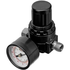 Изображение товара Регулятор давления с манометром R1500, 12 бар, 1/4", DENZEL, 57491