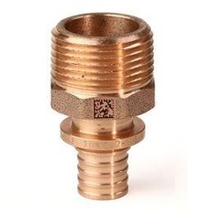 Изображение товара Угольник-переходник Rehau RAUTITAN 20 3/4 бронза для водопровода и отопления