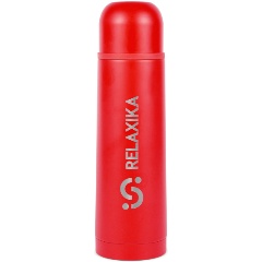 Изображение товара Термос Relaxika 101, 0,75 л, красный с стикерпаком Альпинизм