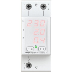 Изображение товара Реле напряжения с контролем тока Welrok VIP-63 red