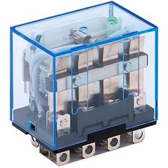 Изображение товара Промежуточное реле DEKraft ПР-102 3 конт. с инд. LED 5А 220В AC, 23220DEK