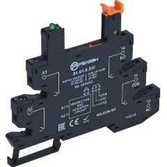 Изображение товара Розетка для реле РЕЛЕОН с винтовыми зажимами, 6А, 230В AC/DC, S1010230