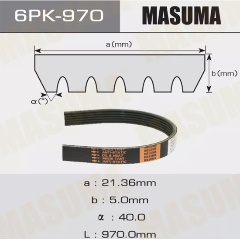 Изображение товара Ремень поликлиновый MASUMA 6PK 970