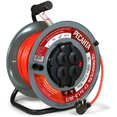 Изображение товара Удлинитель силовой на катушке Ресанта СУ-3х1,5-30/3, 61/118/7