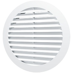 Изображение товара Решетка ERA 10РКН наружная вентиляционная круглая D130 с фланцем D100, ASA