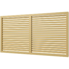 Изображение товара Решетка ERA П60120Р беж вентиляционная, профиль ПВХ, 600х1200, беж.