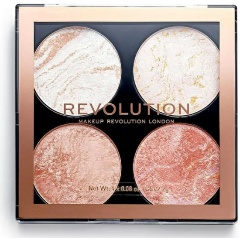 Изображение товара Палетка для макияжа Revolution Cheek Kit Take A Breather с сияющими хайлайтерами и румянами