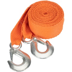 Изображение товара Трос буксировочный REXANT 2.5 тонны, 5 метров, с двумя крюками, в чехле
