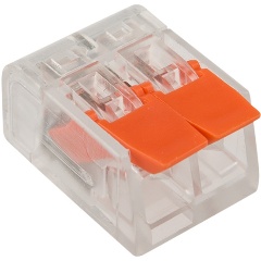 Изображение товара Универсальная компактная клемма REXANT 2-проводная, до 4.0 кв. мм, 50 штук