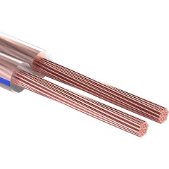 Изображение товара Кабель акустический REXANT 2х0,25 кв. мм, 100 м, BLUELINE, прозрачный