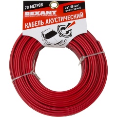 Изображение товара Акустический кабель REXANT 2х1,50 кв. мм 20 м красно-черный