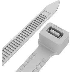 Изображение товара Хомут-стяжкa нейлоновый с тройным замком REXANT 300x7.6 мм, белый, упак. 100 шт.