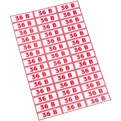 Изображение товара Знак-наклейка Rexant 36 В 10x30 мм 210 шт для электробезопасности