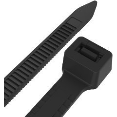 Изображение товара Хомут-стяжкa нейлоновый с тройным замком REXANT 400x7.6 мм, черный, 100 шт