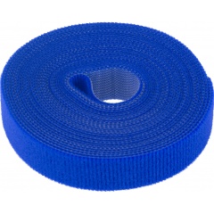 Изображение товара Лента-липучка многоразовая REXANT 5 м х 20 мм, синяя (1 шт.)