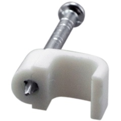 Изображение товара Крепеж кабеля плоский REXANT 6 х 4 мм белый (50 шт./упак.)