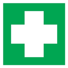 Изображение товара Знак-наклейка Rexant "Аптечка первой медицинской помощи", 10x10 cм, 5 шт.