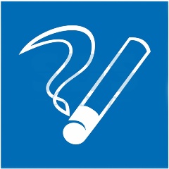 Изображение товара Знак на ПВХ-табличке Rexant "Место курения", 20х20 cм