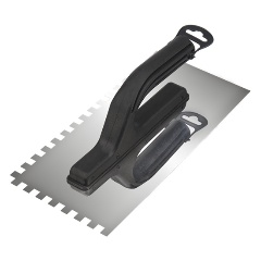 Изображение товара Гладилка REXANT нержавеющая 130х270 мм, зуб 8х8 мм, пластиковая ручка