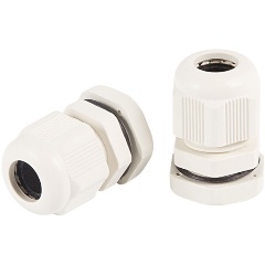 Изображение товара Кабельный ввод REXANT PG-13.5 для кабелей 6-12 мм, серый, 100 штук