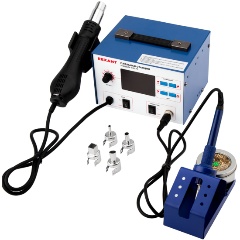 Изображение товара Паяльная станция (термофен) REXANT с паяльников и ЖК-дисплеем, 100-480 °С