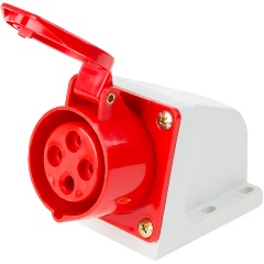 Изображение товара Розетка REXANT стационарная 114, 16А, 3Р+РЕ, 380В, IP44