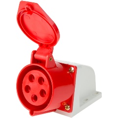 Изображение товара Розетка REXANT стационарная 125, 32А, 3Р+РЕ+N, 380В, IP44