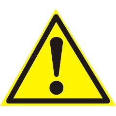 Изображение товара Знак-наклейка Rexant "Внимание! Опасность!", 15х15х15 см, 10 шт.