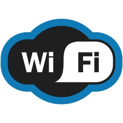 Изображение товара Знак на ПВХ-табличке Rexant "Зона Wi-Fi", 20х15 см