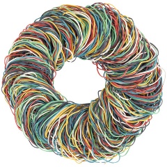 Изображение товара Резинка банковская Brauberg, 1000 г, натуральный каучук 1800 шт