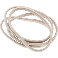 Изображение товара Резинки для волос Dewal Beauty бежевые плоские, 8 шт