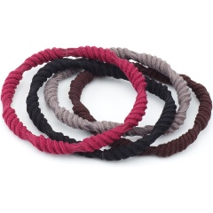 Изображение товара Резинки для волос Dewal Beauty цветные, крученые, 4 шт