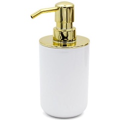 Изображение товара Дозатор для жидкого мыла RIDDER Alba белый/золото