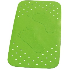 Изображение товара Коврик противоскользящий RIDDER Plattfuss зеленый 38*72 для ванной
