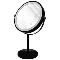 Изображение товара Зеркало RIDDER косметическое настольное Eleora M 1х/5х-увелич. LED сенсор чёрный