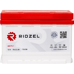 Изображение товара Аккумулятор RIDZEL 75 Ач 770 А прямая полярность 12 В AB075.1