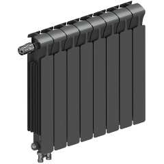 Изображение товара Биметаллический радиатор Rifar Monolit Ventil 500 8 секций нижнее правое подключение