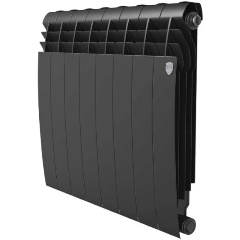 Изображение товара Биметаллический радиатор Royal Thermo BiLiner B 500 Черный 8 секций