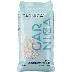 Изображение товара Рис GARNICA длиннозерный шлифованный 800 г — вкусный и полезный продукт