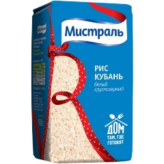 Изображение товара Рис МИСТРАЛЬ Кубань белый кру глозерный 900 г