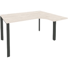 Изображение товара Эргономичный правый стол RIVA на П-образной конструкции серия Onix 138x118 см