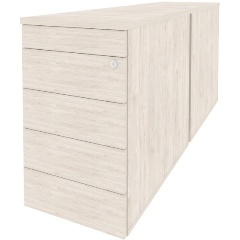 Изображение товара Тумба RIVA CHAIR двойная приставная/опорная (TIP-ON) O.TPO-2.8 TIP Денвер светлый 432*1635*750 Onix